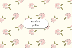 Soft Pink Floral Seamless Pattern for Fabric &amp; Crafts Product Image 1