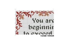 Limits of my medication funny sarcastic cross stitch pattern Product Image 4