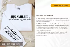 His Smile a Beacon SVG - Father's Day Sleeve T shirt Design Product Image 2