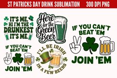 ST PATRICKS DAY Drink Sublimation PNG Product Image 1