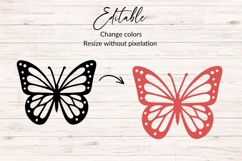 Butterfly Silhouette SVG, Butterfly Clipart Product Image 2