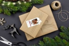 Cozy Winter Gift Tag, Christmas Girl Gift Tag Sublimation Product Image 2