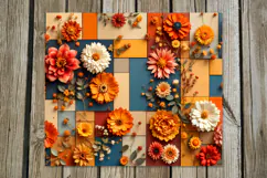 3D Flowers | 4 Skinny tumbler sublimation designs P Product Image 2