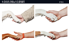4 Dog and man hands Png Product Image 1