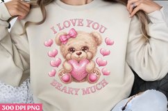 I love you beary much PNG, Sweet Valentines PNG Product Image 2