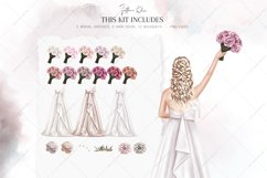 Wedding Clipart, Bridesmaids Clip Art, Bride PNG, DIY Art Product Image 2