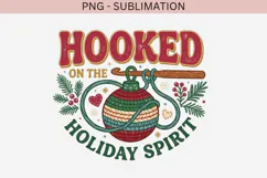 Christmas crochet png design for T-shirts Product Image 2