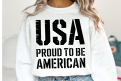 USA Proud to be American Svg | Svg Cut Files | Shirt Svg Product Image 1
