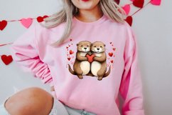 Couple Cat Cup Valentine Clipart, Valentines Clipart Product Image 2