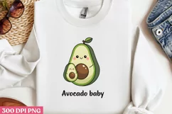 Avocado Baby PNG, Avocado Sublimation PNG Product Image 1