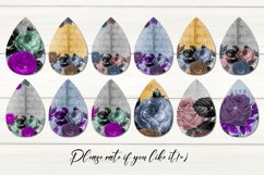Vintage flowers design | Sublimation Teardrop Earring bundle Product Image 2
