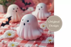 3D Halloween Tumbler Wrap, Funny Ghost Tumbler Design Product Image 2