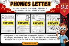 Phonics Letter of The Week Alphabet A Activities worksheets Product Image 2