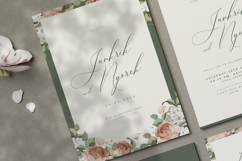 beautiful wedding card invitation with roses flower Product Image 2