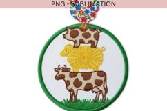Farm Animals Stack PNG | Chicken Pig Sheep Cow Design Product Image 2