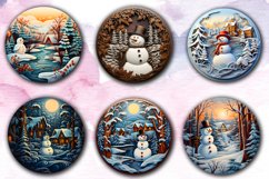 Big 3D Snowman Christmas Ornaments Bundle, Snowman Christmas Product Image 3