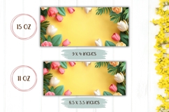 Spring Flowers Mug Design, Tulips Mug, Flowers PNG Product Image 2