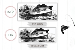 Let&#039;s Go Fishing Mug Wrap, Dad Mug, Cartoon Fish Mug Product Image 2