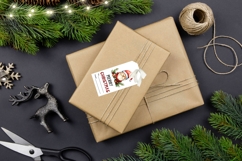 Cartoon Christmas Santa Claus Gift Tags Printable Product Image 2