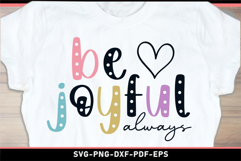 Be joyful always, Religious SVG, Positive quotes SVG Product Image 2
