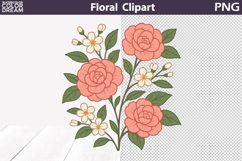 Floral Clipart Bundle | Flowers Bouquets Sublimation Product Image 3