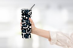 Abstract Shapes Outline Pattern Tumbler Wrap Product Image 2