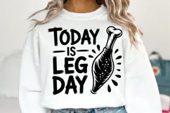 Today is Leg Day Svg | Halloween Svg | Shirt Svg Product Image 1