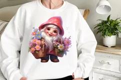 Garden Gnome Sublimation clipart, Watercolor Clipart Product Image 2