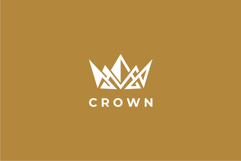 Abstract Crown Logo Design Vector Template Product Image 1