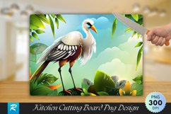 Tall Bird Cutting Board Sublimation Design Product Image 1