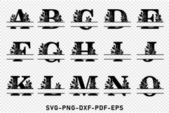 Split Letters Monogram SVG, Split Font SVG, Alphabet Design Product Image 2