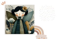 Cartoon Fairy Pillow Sublimation, Fantasy Pillow Template Product Image 2