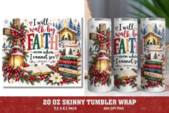 Faith Makes It Possible Tumbler Wrap, Christian Christmas 20 Product Image 1