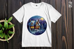 Cozy Winter House clipart sublimation png Product Image 2