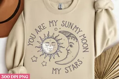You Are My Sun My Moon PNG, Sun and Moon Sublimation PNG Product Image 3