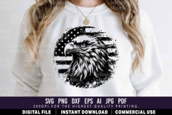 Eagle with USA Flag. Patriotic. Independence Day. 4th July. Product Image 2