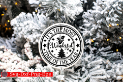 Christmas Round sign Svg holiday quotes Svg design Christmas Product Image 2