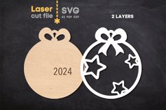 Stars Christmas Tree Toy SVG laser cut file for Glowforge Product Image 3