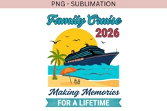 Family Cruise 2026 PNG | Cruise Vacation Shirt Design Product Image 2