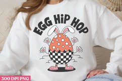 Egg Hip Hop PNG, Retro Easter Sublimation PNG Product Image 1