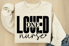One loved nurse SVG Product Image 1