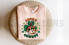 Lucky Cowboy Sublimation PNG, St. Patrick Day PNG Product Image 2