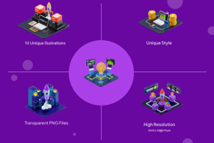 3D Start Up Isometric Pack Product Image 2