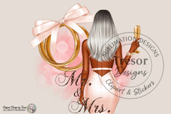 Mr And Mrs Silver Bride PNG Wedding Shirt Design Product Image 1