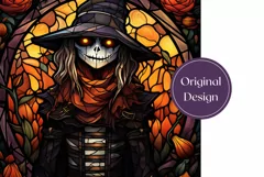 Scarecrow Tumbler Wrap, Halloween Tumbler Sublimation Product Image 2