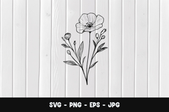 Botanical Branch SVG PNG Product Image 1