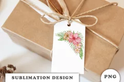 Watercolor Tropical flowers bouquet PNG Product Image 2