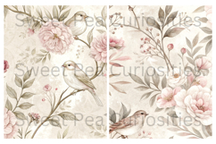 Shabby Chic, Birds, Mixed Media, Papers, Junk Journal Product Image 2