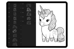 55 Procreate Unicorns Stamp Brushes Product Image 4