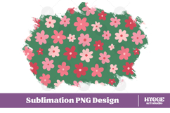Retro Flowers Background Png Floral Paper Sublimation Bundle Product Image 2